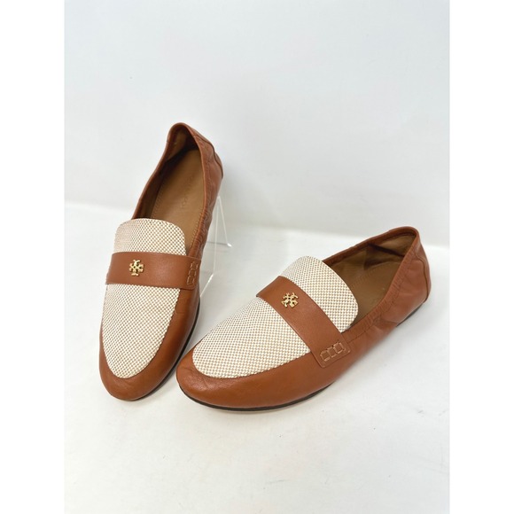 Tory Burch Shoes - Tory Burch Ballet Loafer Brown Leather 7